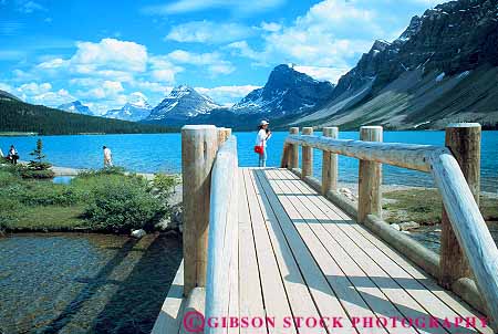 Stock Photo #12483: keywords -  alberta banff beam bow bridge bridges calm canada clean foot horz lake lakes landscape mountain mountains national natural nature park parks people public pure quiet remote scenery scenic serene solitude still timber water wild wilderness wood wooden