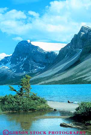 Stock Photo #12082: keywords -  alberta alpine banff bow canada clean destination lake lakes landscape landscapes mountains national natural nature park parks pristine public remote rocky scenery scenic travel unspoiled vert water wild wilderness