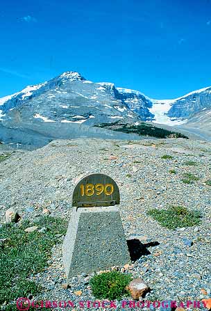 Stock Photo #17744: keywords - alberta athabasca canada climate earth geologic geological geology glaciated glaciation glacier glaciers has indicator jasper marker national park receed receeded receeding receeds recession recessional science showing shrink sign signs since vert weather where withdrawl year