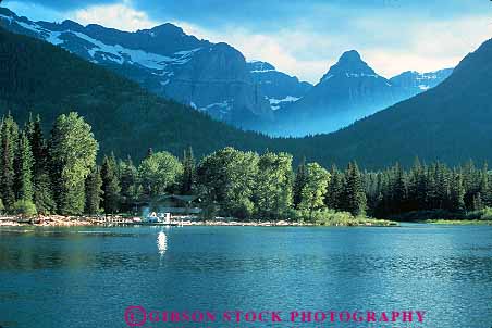Stock Photo #12502: keywords -  alberta canada clean clear fresh horz lake lakes landscape mountain mountains national natural nature park parks public pure rocky scenery scenic serene upper water waterton wild wilderness