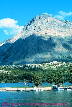 Stock Photo #12506: keywords -  alberta boat boating canada lake lakes landscape marina marinas mountain mountains national natural nature park parks public resort resorts rocky scenery scenic serene small summer vert waterton