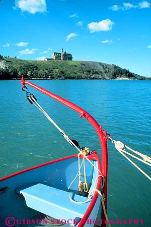 Stock Photo #12507: keywords -  alberta and boat boats bow canada curve curves hotel lake lakes landmark landmarks landscape mountain mountains national natural nature of park parks prince public red resort resorts rocky scenery scenic serene style summer vert wales waterton