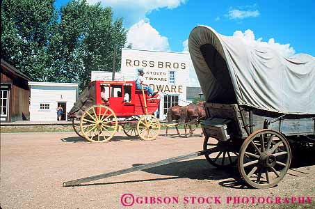 Stock Photo #12517: keywords -  alberta antique canada coach edmonton fort forts ft ft. historic history horz living museum museums old outdoor outside stage village vintage wagon wagons west western