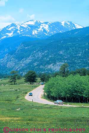 Stock Photo #12639: keywords - cars colorado ecology environment federal habitat in moraine mountain mountains national park parks preserve preserved preserving protect protected protecting public road rocky summer vert