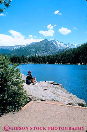 Stock Photo #12640: keywords -  alpine bear colorado ecology environment families family federal habitat hike hiker hikers hikes hiking lake lakes mountain mountains national park parks people preserve preserved preserving protect protected protecting public recreation relaxing rocky summer vert water