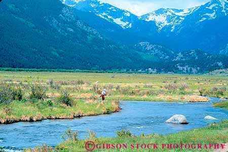 Stock Photo #12644: keywords - alone colorado ecology environment federal fish fisherman fishermen fishing fly habitat horz man moraine mountain mountains national park parks peaceful preserve preserved preserving protect protected protecting public quiet recreation rocky serene solitary solitude sport summer