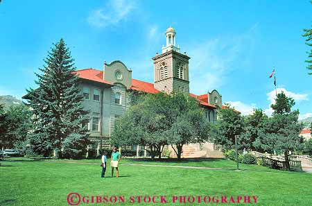Stock Photo #18726: keywords -  building buildings campus campuses college colleges colorado education golden horz mines mining mountain mountains of people person region rockies rocky school schools state students tower