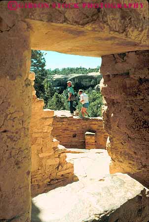 Stock Photo #12300: keywords - american anazasi archeological archeology cliff colorado couple dwelling dwellings historic history indian mesa national native palace park parks people pueblo remnants rock ruin ruins site stone verde vert
