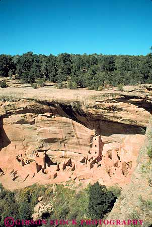 Stock Photo #12304: keywords - american anazasi archeological archeology cliff colorado dwelling dwellings historic history house indian mesa national native park parks pueblo remnants rock ruin ruins site square stone tower verde vert