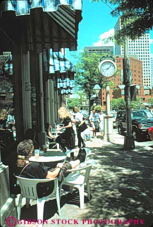 Stock Photo #11040: keywords -  cafe cafes cities city colorado denver dine dining downtown in larimer outdoor outside relax relaxed relaxing sidewalk social square summer urban vert