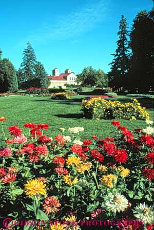 Stock Photo #11049: keywords -  cities city colorado denver flower flowers garden gardens in municipal park parks plant plants public vert