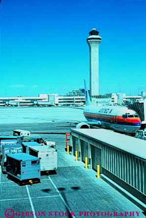 Stock Photo #11062: keywords -  airline airlines airplane airplanes airport airports and architecture colorado control denver design jet modern new plane runway tower towers transportation vert