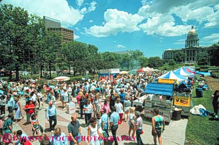 Stock Photo #11072: keywords -  activity annual booth booths capitol celebrate celebrating celebration colorado crowd denver event events fair fairs festival festivals fun gathering group groups horz outdoor outside people peoples play playing state summer tent tents