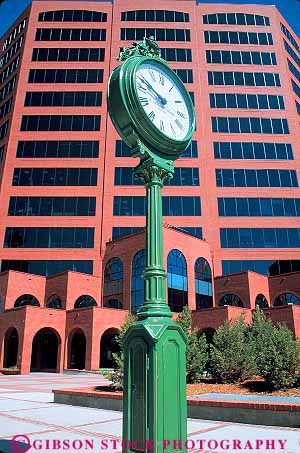 Stock Photo #12684: keywords - and architecture building clock clocks colorado downtown fashion mountain of office old plaza plazas red rockies rocky springs vert