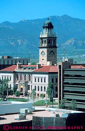 Stock Photo #12692: keywords - architecture building colorado design historic history landmark landmarks municipal museum museums old pioneers public springs style tower towers traditional vert vintage