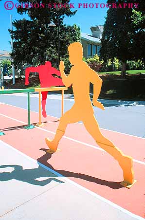 Stock Photo #12623: keywords -  architecture art building buildings color colorado colorful complex design facility modern new olympic outline public run runner runners running runs sculpture silhouette silhouettes springs train training u.s. vert yellow