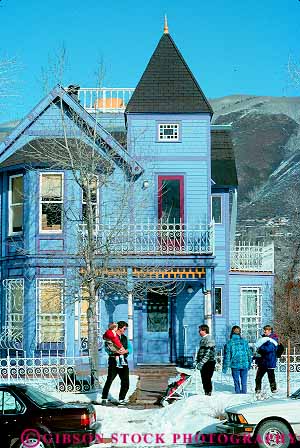 Stock Photo #11928: keywords - aspen chill chilly cold colorado destination downhill families in mountains people recreation resort resorts rocky season ski snow town travel vacation vert winter