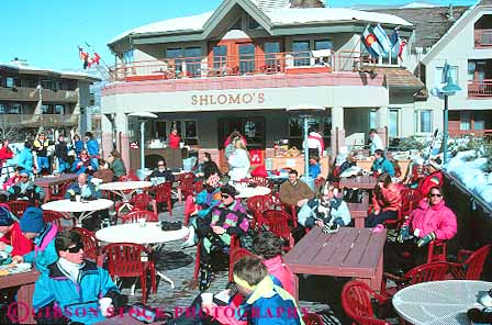 Stock Photo #11933: keywords -  aspen chill chilly cold colorado destination dine dining downhill eat horz lunch mountains recreation relax relaxing resort resorts rest restaurant resting rocky season shlomos ski skiers skies skiing snow sport sports travel winter