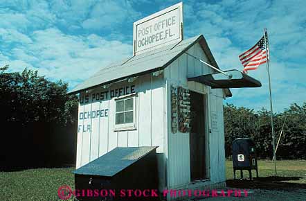 Stock Photo #12864: keywords -  (near america building environment everglades florida horz in landmark little national near ochopee ockopu office park park) parks post public shack shacks small smallest tiny tropical wood wooden