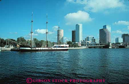 Stock Photo #7878: keywords - america american architecture bay building buildings business center cities city cityscape cityscapes downtown florida gasprilla historic horz jose modern new office offices ship ships skyline skylines tampa urban us usa