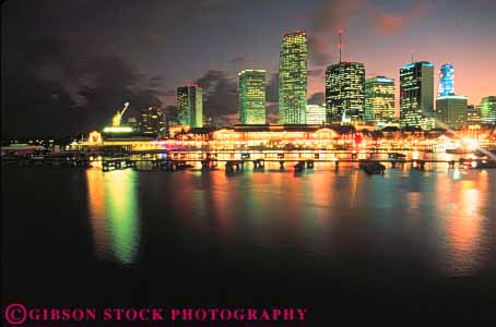 Stock Photo #7513: keywords -  aerials architecture bayside building buildings business center cities city cityscape cityscapes coast coastal downtown florida horz marine market miami modern new night ocean office place seashore shore shoreline skyline skylines urban usa