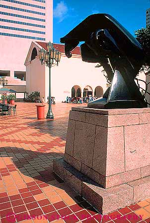Stock Photo #11524: keywords - animal architecture building center dade downtown florida metro miami plaza plazas sculpture urban vert