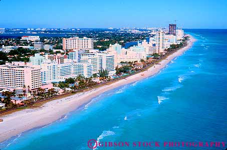 Stock Photo #11503: keywords - aerial aerials apartment beach beaches buildings coast coastal condo condominium condos destination development florida homes horz housing miami neighborhoods ocean resort sea shore shoreline travel tropical vacation water