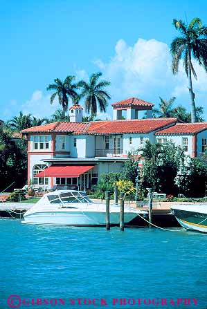 Stock Photo #11507: keywords -  and beach class destination expensive florida home homes mansion mansions miami pricey residence residential resort scale travel tropical up upper vacation vert waterfront yacht yachts