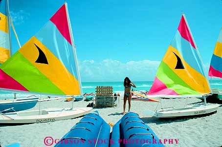 Stock Photo #11551: keywords - beach beaches boat boats coast coastal colorful florida horz miami ocean sail sailboat sailboats sea shape shapes shore shoreline small triangle triangles water