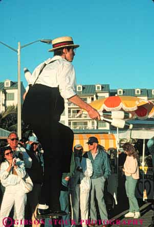 Stock Photo #9501: keywords -  balance balanced balancing destination entertain entertainer entertaining florida islands juggle juggler juggles juggling key keys perform performer performing resort resorts street travel tropic tropical unicycle vacation vert west