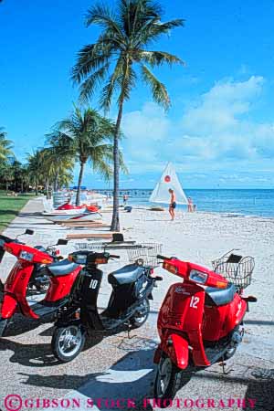 Stock Photo #9506: keywords -  beach casa destination equipment florida islands key keys marina motorbike motorbikes motorcycle motorcycles rental resort resorts scooter travel tropic tropical vacation vehicle vert west