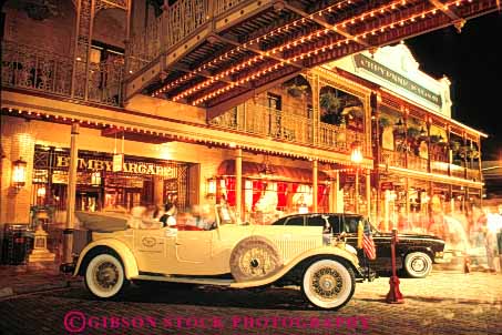 Stock Photo #8303: keywords - attract attraction auto automobile car cars church classic destination display evening event florida horz life night old orlando road station street tourist travel usa vacation vintage