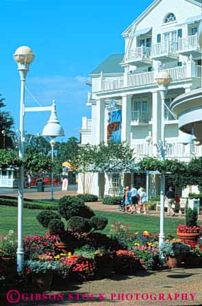 Stock Photo #8310: keywords - activities activity amusement architecture boardwalk destination disneyworld fl fun leisure orida orlando people play playing resort resorts travel usa vacation vert walk walking white