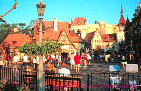 Stock Photo #8325: keywords -  activities activity amusement attraction destination disneyworld epcot florida fun germany horz international leisure model orlando pedestrians people play resort resorts simulate simulated simulates tourist travel usa vacation wreplica