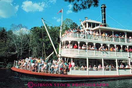 Stock Photo #8328: keywords - activities activity amusement attraction boat destination disneyworld florida fun group horz leisure orlando people play resort resorts river riverboat ship tour tourist travel usa vacation water