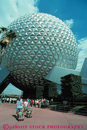 Stock Photo #8333: keywords - activities activity amusement attraction ball center circle circular destination disneyworld dome epcot florida fun leisure orlando play resort resorts round shape shapes sphere spheres spherical tourist travel usa vacation vert