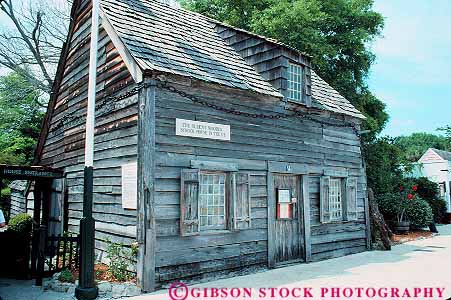 Stock Photo #12890: keywords -  american antique attraction attractions augustine building buildings city destination florida historic history horz house old oldest saint school site st st. tourist travel vintage wood wooden