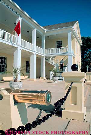 Stock Photo #13936: keywords -  american attraction augustine barracks building cannon florida historic history military old saint site sites south southern spanish st st. tourist travel vert