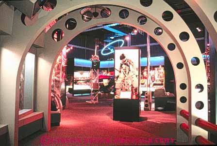 Stock Photo #9812: keywords - astronaut center display displays equipment exhibit exhibits exploration explore fame florida hall halls hardware horz kennedy museum museums near of rocket rockets space states united