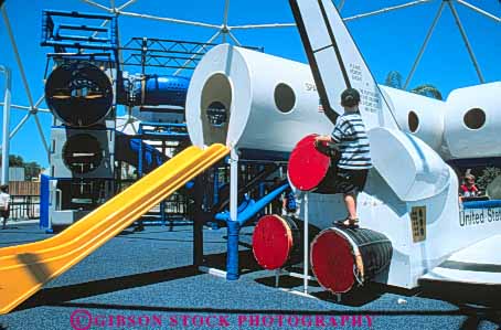 Stock Photo #9819: keywords -  center display displays equipment exhibit exhibits exploration explore florida hardware horz kennedy museum museums outdoor outside playground playgrounds rocket rockets ship space