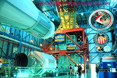 Stock Photo #9824: keywords - apollosaturn center display displays equipment exhibit exhibits exploration explore florida hardware horz kennedy museum museums outdoor outside rocket rockets space v