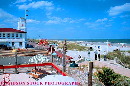 Stock Photo #12160: keywords - beach beaches coast coastal florida horz hot jacksonville ocean people sand shore shoreline sunny sunshine warm