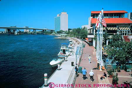 Stock Photo #12164: keywords - architecture boat boating boats buildings business commercial complex design dock docks florida horz jacksonville johns landing mall malls modern new river rivers saint st st. style waterfront