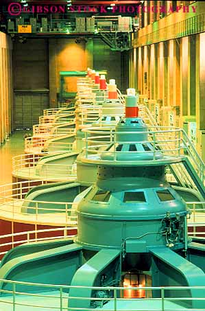 Stock Photo #11868: keywords -  dam dams electric electrical electricity equipment generate generating generation grid hoover house las machine machinery near nevada pattern power repeat repeating repeats repetition row rows serial turbine turbines vegas vert