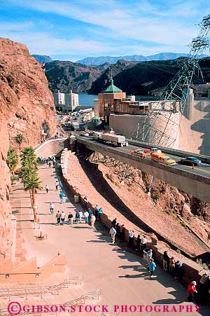 Stock Photo #12913: keywords -  canyon cement center colorado concrete control dam dams electrical electricity engineer engineered engineering flood generate generates generating generation heavy hoover huge hydroelectric infrastructure large las massive near nevada power project projects public river strong sturdy vegas vert visitor works