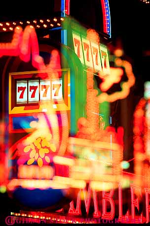 Stock Photo #12101: keywords -  abstract abstraction abstracts bright color colorful dark destination double evening exposure exposures gamble gambling lighting lights neon nevada night reno sign signs travel vert