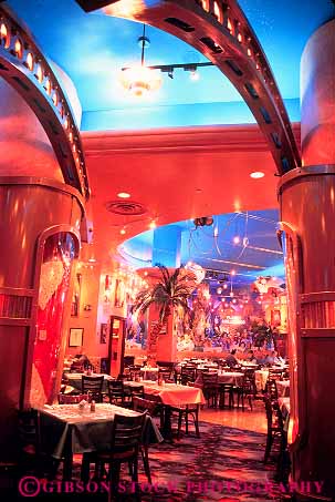 Stock Photo #17662: keywords - atmosphere bright business color colorful colors design dine dining hollywood interior interiors motif nevada planet reno restaurant restaurants style vert