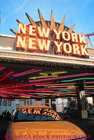 Stock Photo #8067: keywords -  cab casino casinos destination hotel hotels las neon nevada new resort resorts sign taxi travel usa vacation vegas vert york