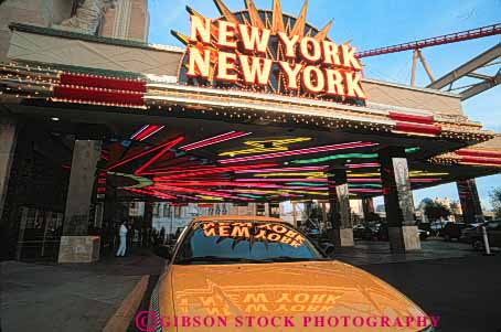 Stock Photo #8068: keywords -  cab casino casinos destination horz hotel hotels las neon nevada new resort resorts sign taxi travel usa vacation vegas york