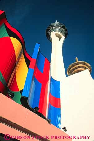 Stock Photo #8069: keywords -  architecture casino casinos destination hotel hotels las nevada resort resorts stratosphere tall tower travel usa vacation vegas vert